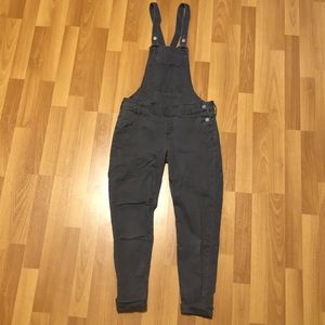 Gray Hollister overalls